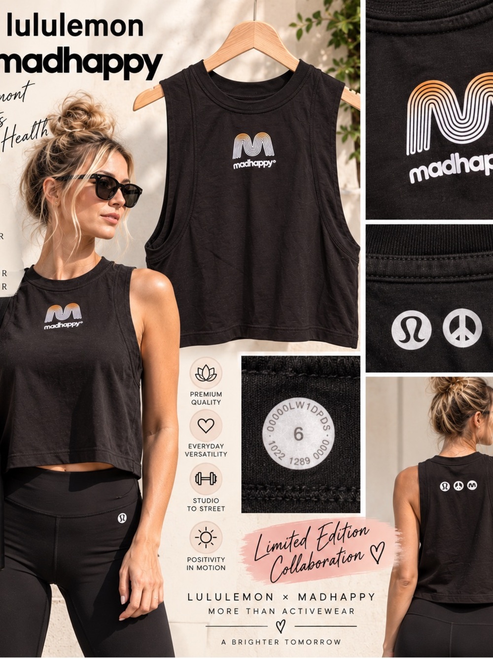✨ Lululemon × Madhappy All Yours Crop Tank Top